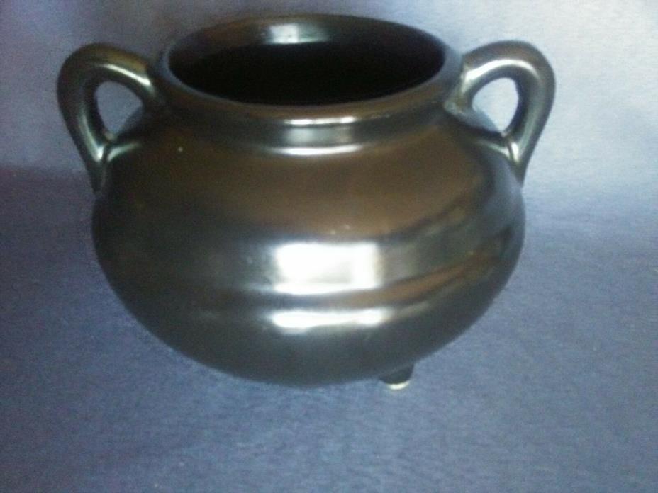 RRP Robinson Ransbottom Art Pottery Roseville Jardiniere Black Pot Planter Vase
