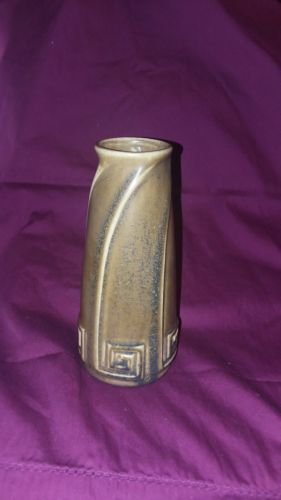 Rare ROOKWOOD Vase Pottery Brown w/ Blue Spec Glaze 1924 # 2135 Pattern, Antique
