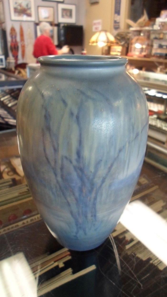 1946 Rookwood Vellum Vase 7 3/4 Inch Tall by 4 Inch Wide Edward T. Hurley Signed