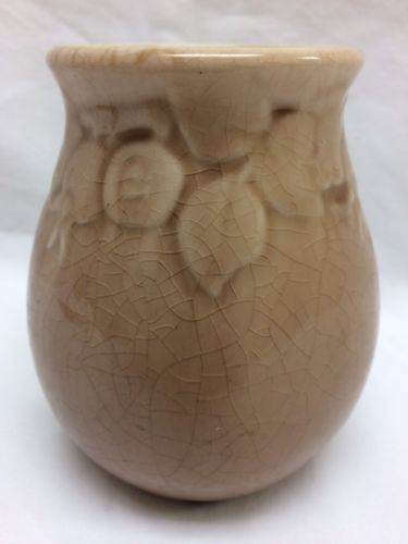 Rookwood Pottery Vase #2122 XLVIII 1948 Beautiful Crazed Vintage 4.5