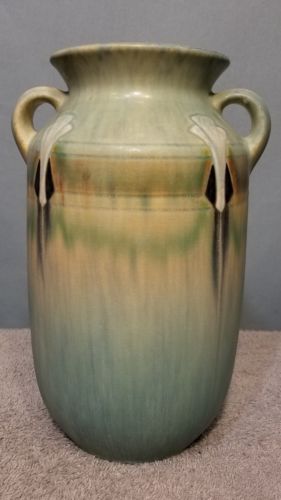 Spectacular Roseville Pottery Monticello Vase #563-8