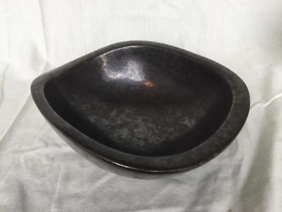 Raymor Modern Artware by Roseville Pottery Matte Black Bowl Ben Seibel