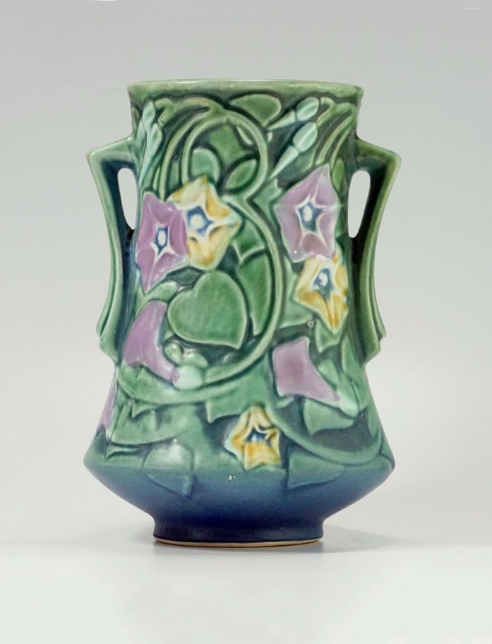 Roseville Pottery Morning Glory Green Vase 724-6