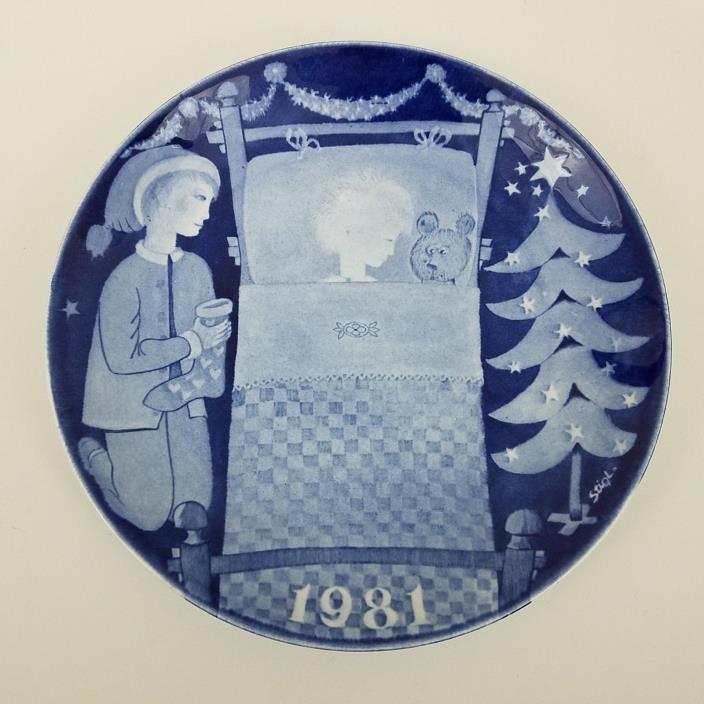 GUSTAVSBERG Ltd Ed 1981 CHRISTMAS PLATE 8 1/2