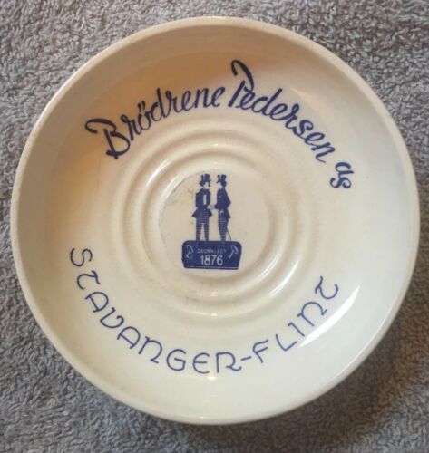 Vintage Brødrene Pedersen AS Stabanger-flint Norway 1897 Mini Plate / Saucer