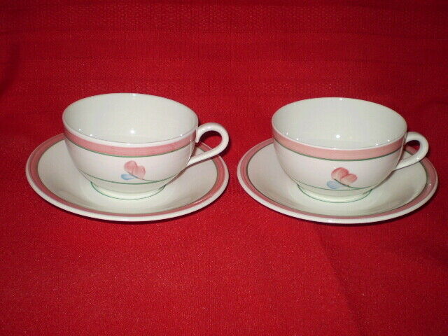 Set of 2 Rorstrand Sweden Hand Painted 