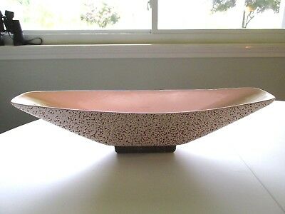 Vintage 50's Shawnee Pink Planter Console Bowl Mid Century Modern MCM