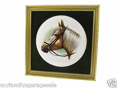 Staffordshire Ceramics Equestrian Horse Harleigh China Wall Plaque
