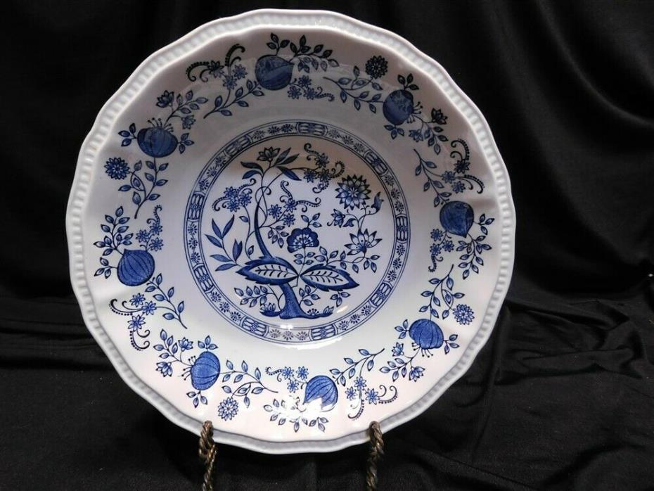 Coventry Blue Onion Kensington Ironstone Staffordshire Round Serving Bowl