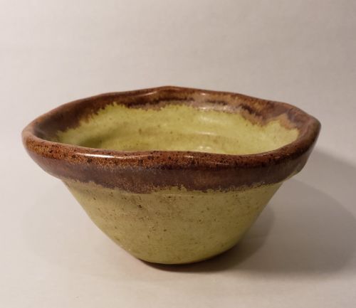 Clay Pottery Dip Bowl Hand Crafted Hand Painted Etta B Designs