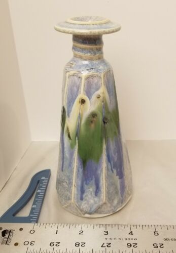 Phil Mayhew TN Pottery Vase Candle Stick Holder Art Candlestick Holder
