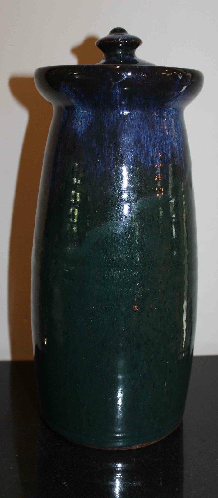 ART POTTERY URN WITH LID  11