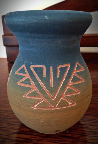 Signed Southwestern Art Pottery Vase 5