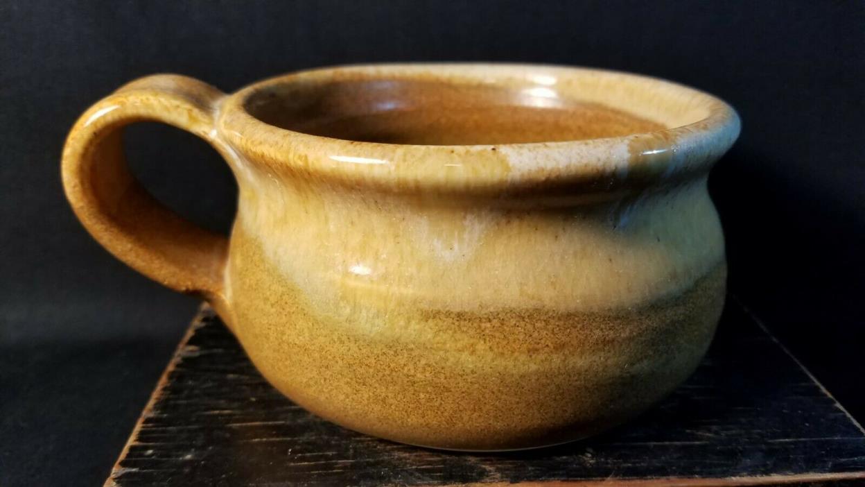 Soup Bowl Phil Patterson Pottery Brown Drip Glaze Handmade Signed