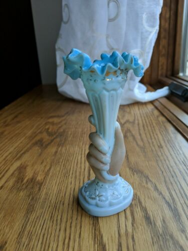 Small hand vase, hand holding Cornicopia Very Unique