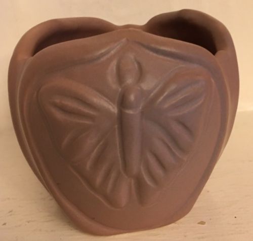 VAN BRiGGLE Pottery Butterfly ?? Bowl Dusty Rose