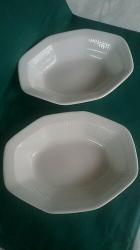 2 Vintage WM Adams and Sons Real English Ironstone Serving Bowls.