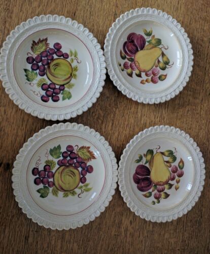 4 Adams ROYAL IVORY TITIAN WARE Fruit # 2629 Salad Dessert Plates 8