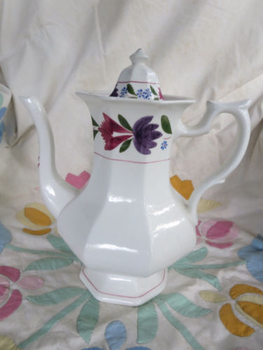Adams China Old Colonial Older Backstamp 8 Cup Coffee  Pot MINT
