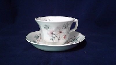 VINTAGE SET OF (8) ADAMS  AZALEA  IRONSTONE  CUP AND SAUCER MADE IN ENGLAND
