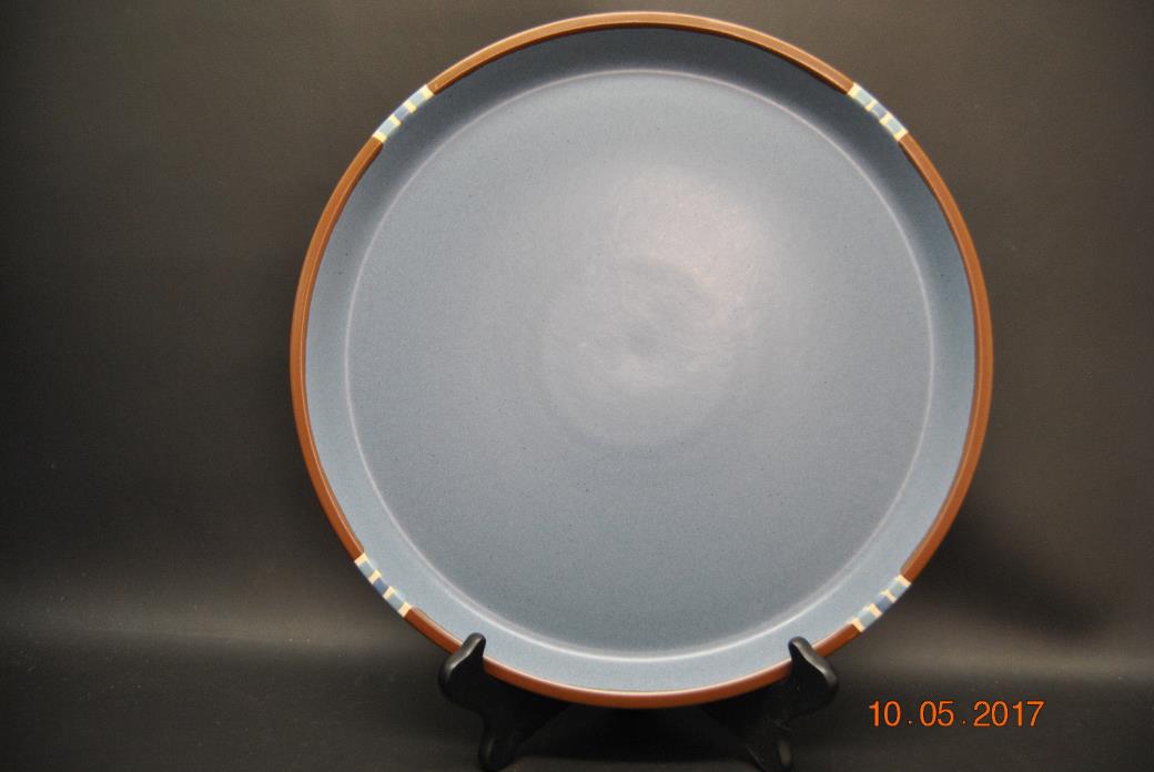 Dansk Sky Blue Mesa Chop Plate / Round Platter Made In Japan 13 1/8