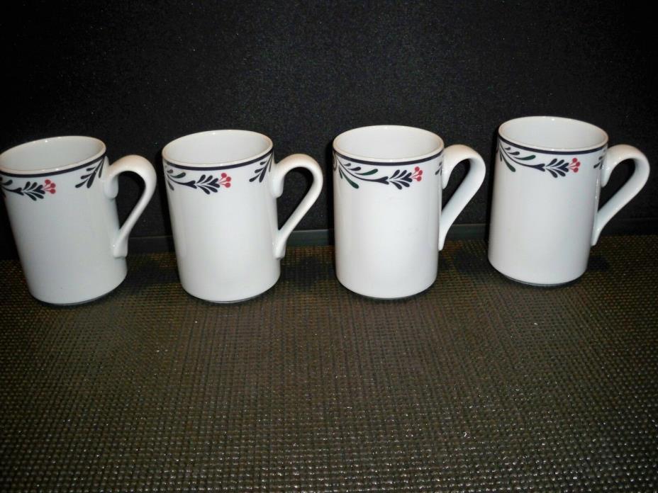 4 DANSK BISTRO MUGS LILLIHAVN  4'' 10 OUNCE