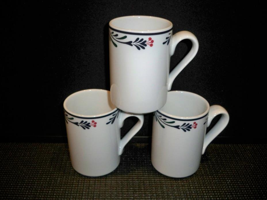 3 DANSK BISTRO MUGS LILLIHAVN  4'' 10 OUNCE