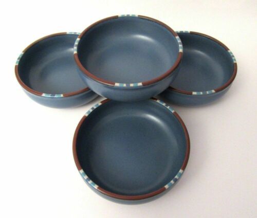 Set Of 4 Dansk MESA Sky Blue Soup Cereal Bowls Made In Japan - Excellent