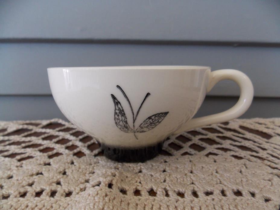 Vintage Stetson Thistle Black Ring at Bottom Coffee Cup Oven Proof Dinnerware