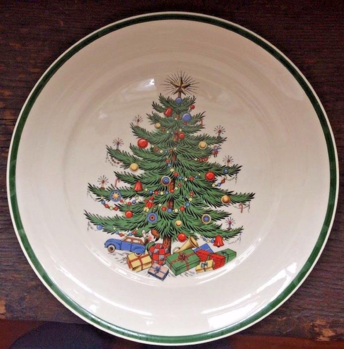 Vintage Plummer Ltd. Christmas Dinner Plates, Set Of 3 Made In England 10.25