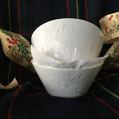 Two Roscher Fine Porcelain Bone China DAISY Soup or Cereal Bowls 6