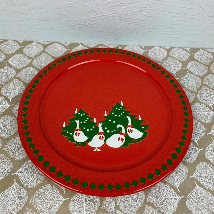 Waechtersbach Christmas Tree Goose Serving Plate Ceramic Holiday Christmas