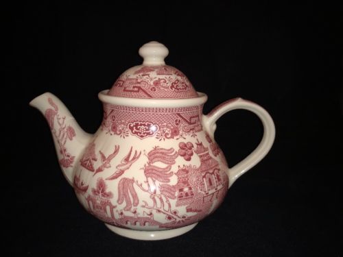 Churchill Rosa Pink Willow Teapot with Lid