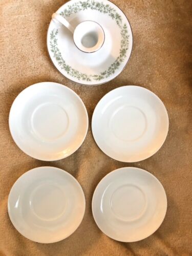 Mikasa Candleholder & Porcelana Brasil Saucers Junk Drawer