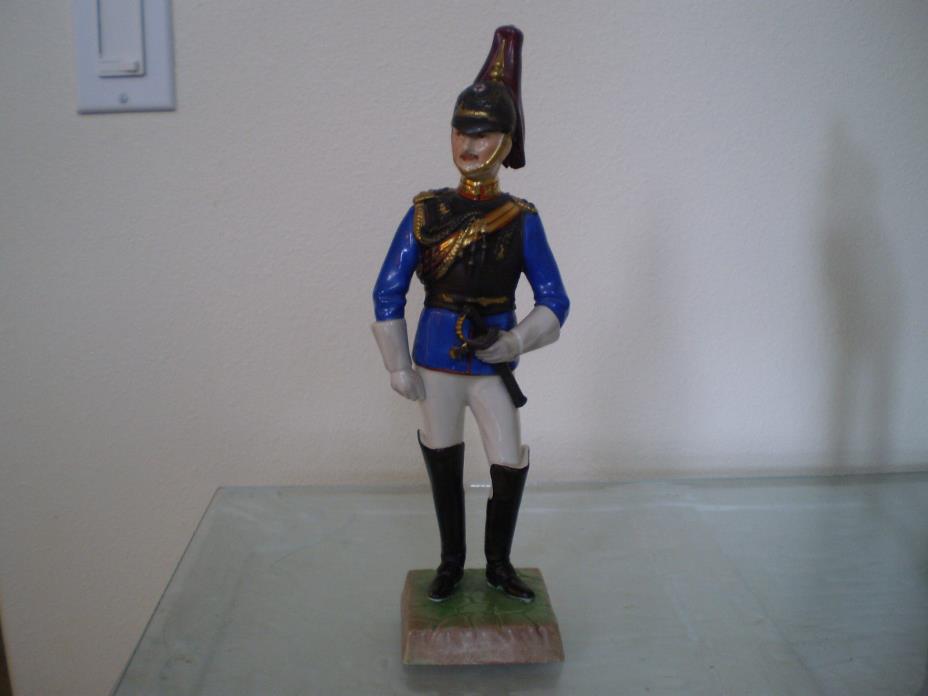 Loyal Horse Guards - Dresden Carl Thieme porcelain soldier(sword missing?)
