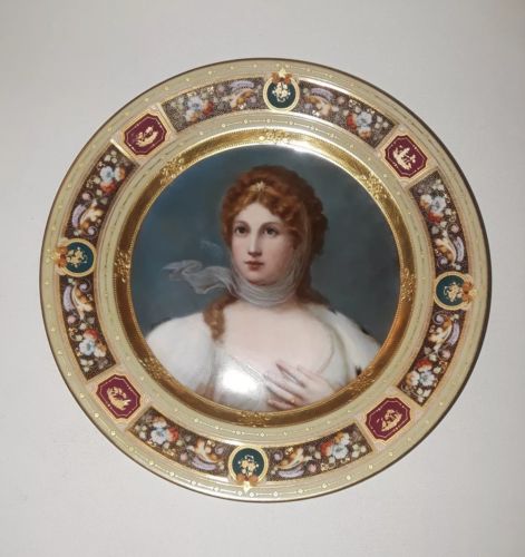 Antique Handpainted Hand painted Queen Konigin Luise Portrait Plate