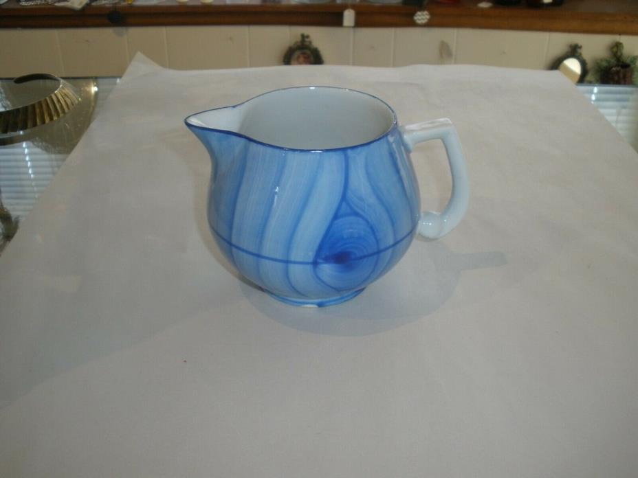 VINTAGE ERPHILA Porcelain Pitcher Blue 4