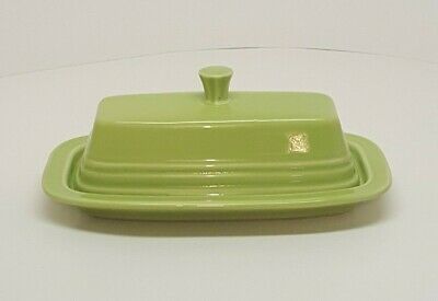 Fiestaware Chartreuse Small Butter Dish Fiesta Lime  1/4 Lb. Covered Butter