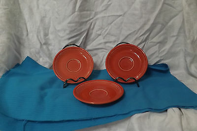 Fiesta 3 saucers..rusty orange...6