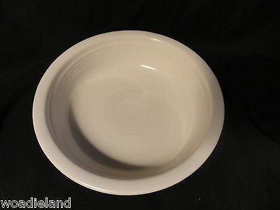 White Post-86 Fiesta Nappy Bowl 6 3/4 inches Homer Laughlin