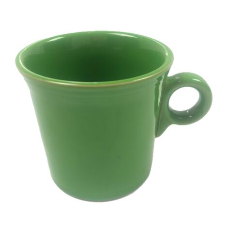 Fiesta green glossy glazed ceramic coffee tea drinking mug kitchen dining china