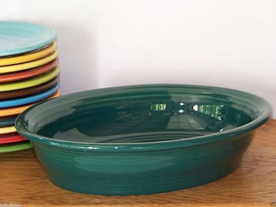 Fiesta EVERGREEN Post 86 - Small Oval Bowl - Discontinued Color