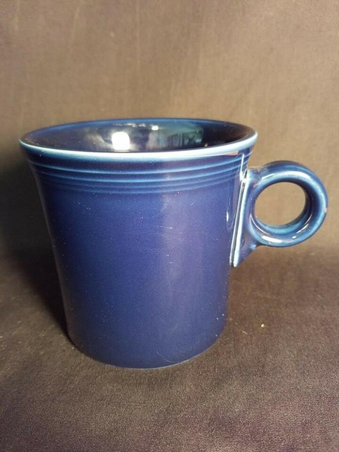 Fiestaware Peacock Blue Coffee Cup Mug Ring Handle HLC Retired