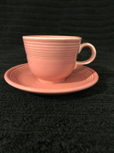 Mint Rose Pink Fiestaware Fiesta Tea/coffee Cup and Saucer Set
