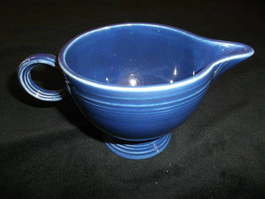 Vintage Fiestaware Original Cobalt Blue Creamer Fiesta Ring Handle Creamer