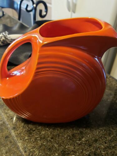 fiesta vintage red large pitcher great vintage condition! Free shipping!
