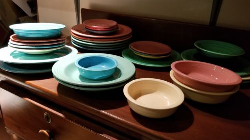 Fiesta Plates & divided & bowls vintage collection.  choice & combine shipping