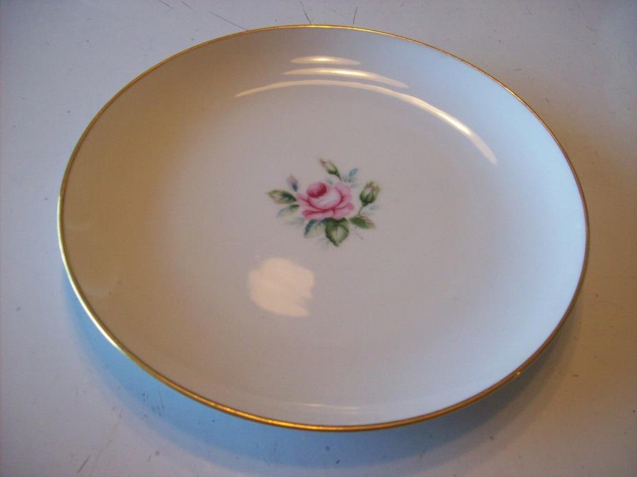 Style House Miniver Luncheon Bread Salad Plate Dish Pink Rose Fine China @cLOSeT