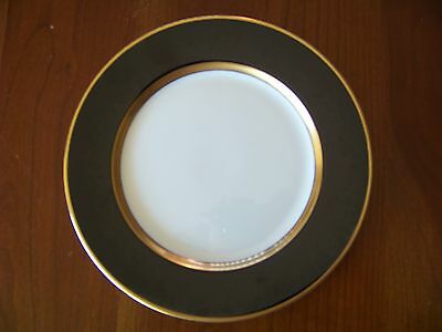 Fitz and Floyd Renaissance Black Gold Salad Plate 7.5