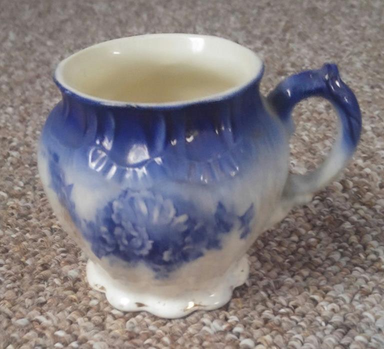 Flow blue little pitcher or creamer #7